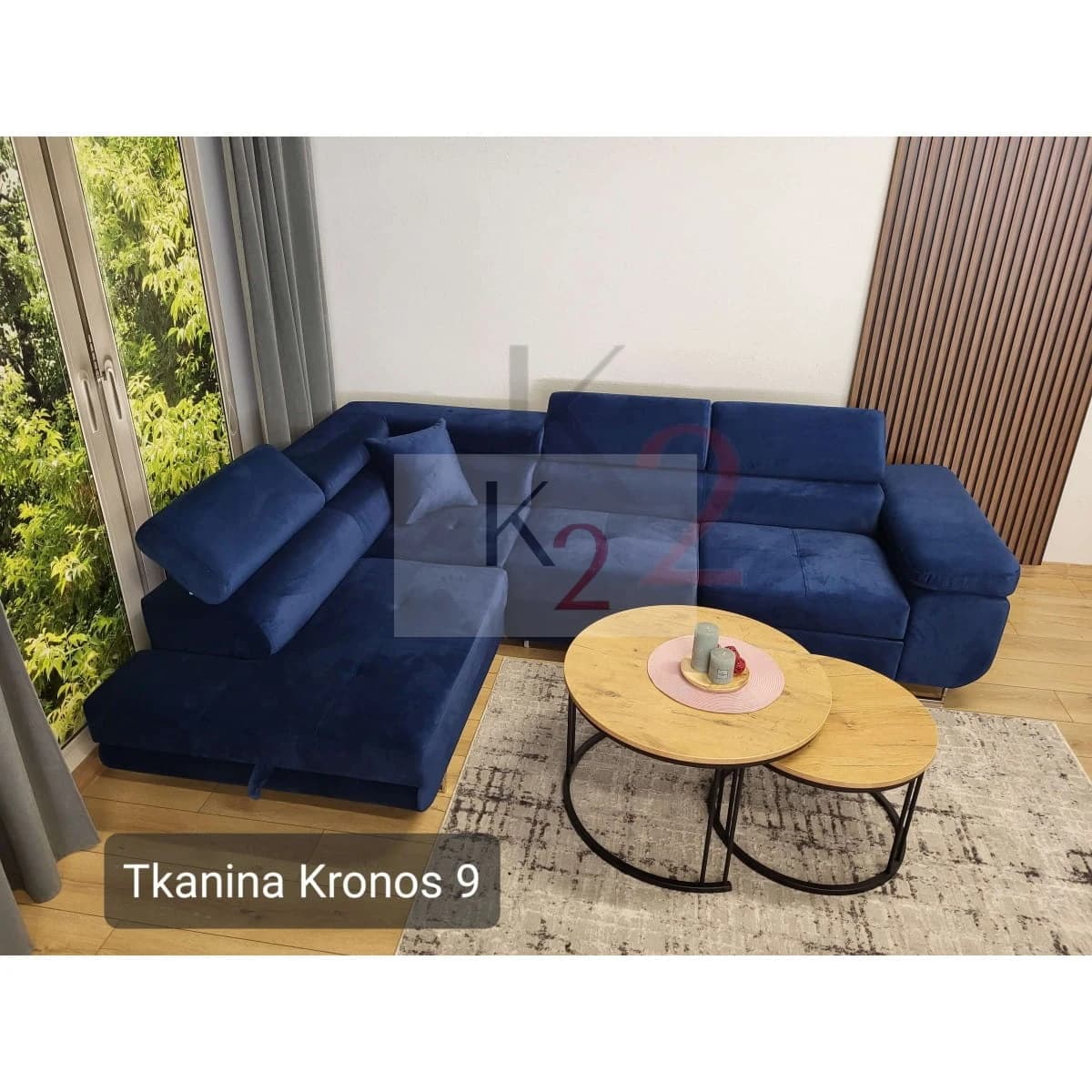 Narożnik Fendi 275x270 — widok z boku
