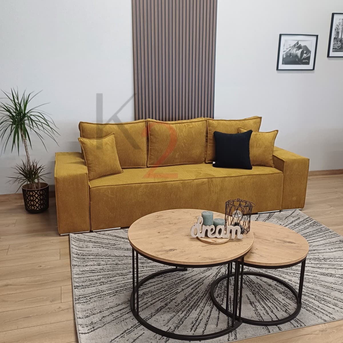 Sofa Fabio 245 — widok z boku