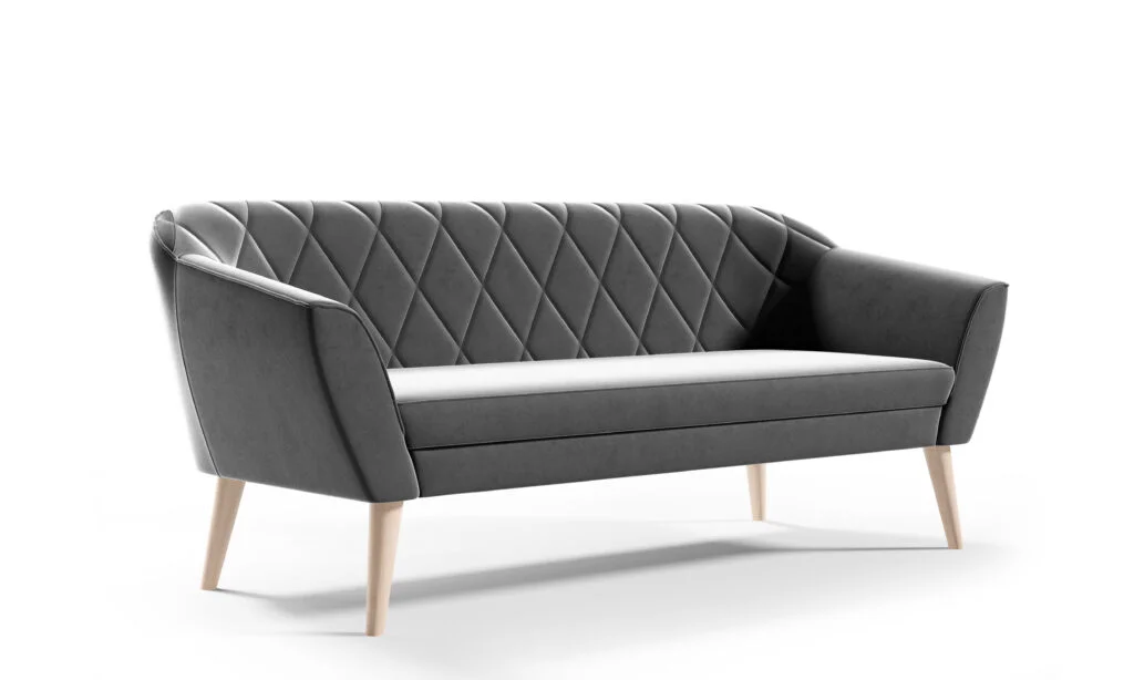 Sofa Skandynawska Gloria 3-osobowa — widok z przodu