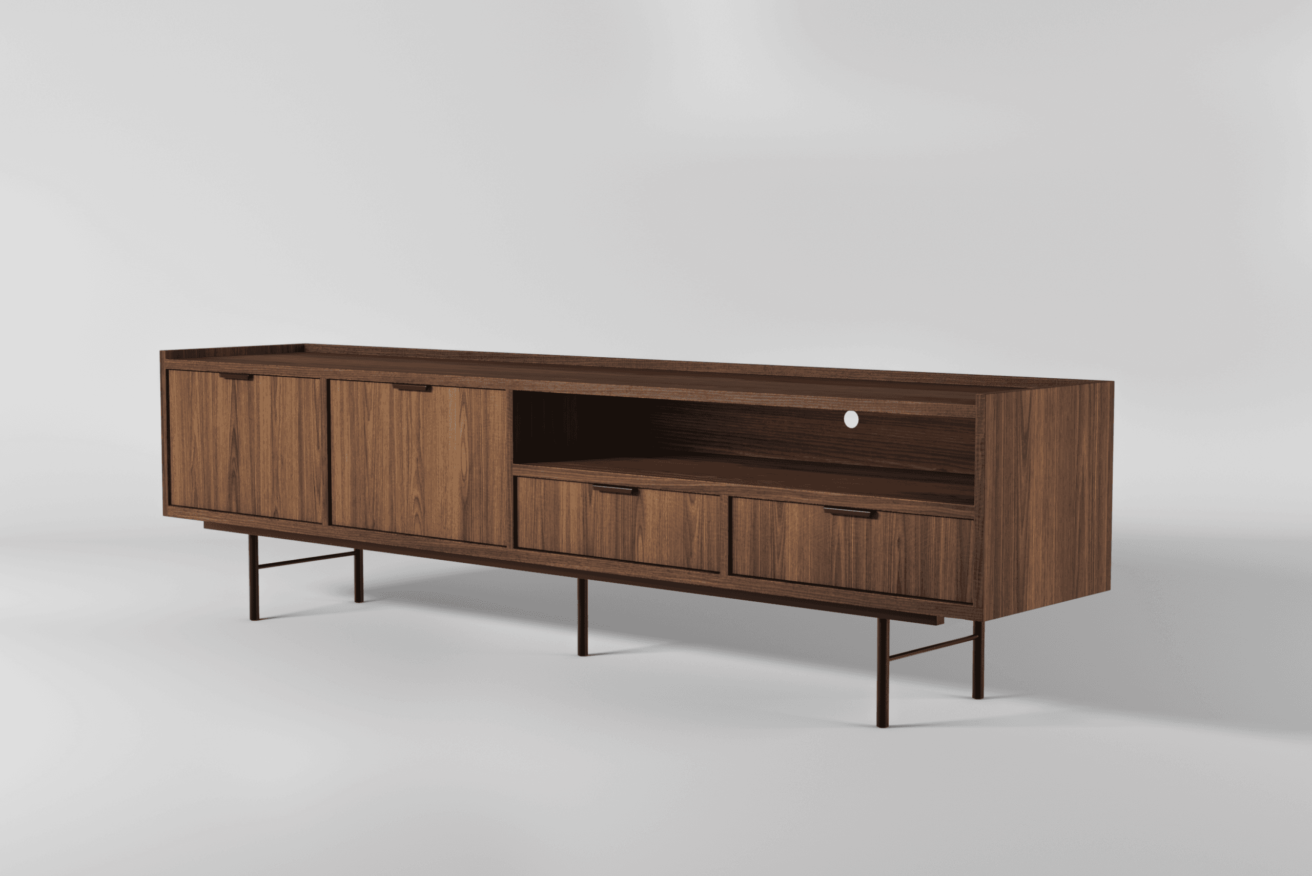 Szafka RTV Edison 200 Warmia Walnut