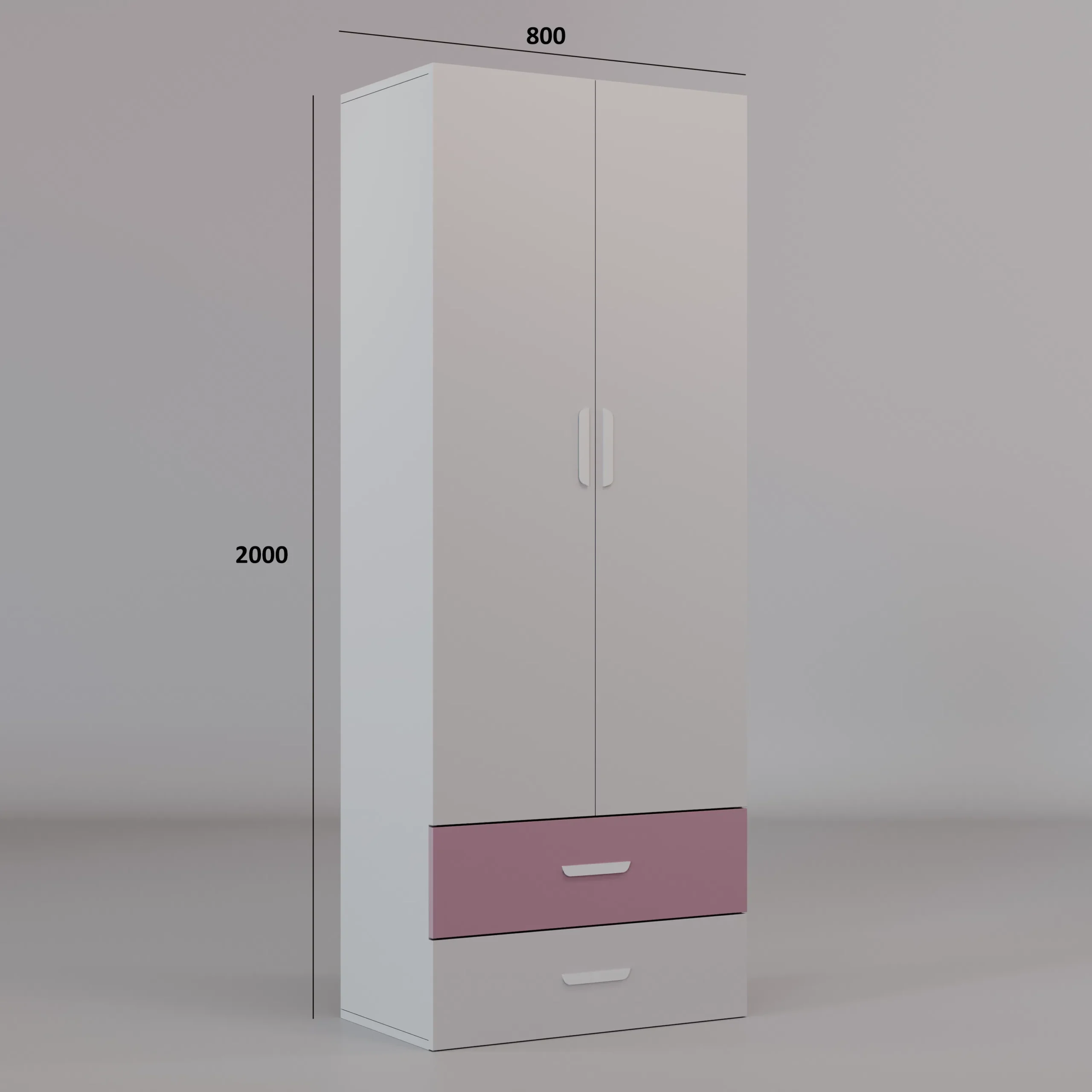 Szafa 2d. Flexi Bed Lumio