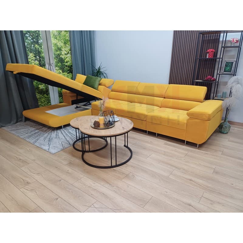 Narożnik ALONSO long z regulowanymi podłokietnikami 350x205