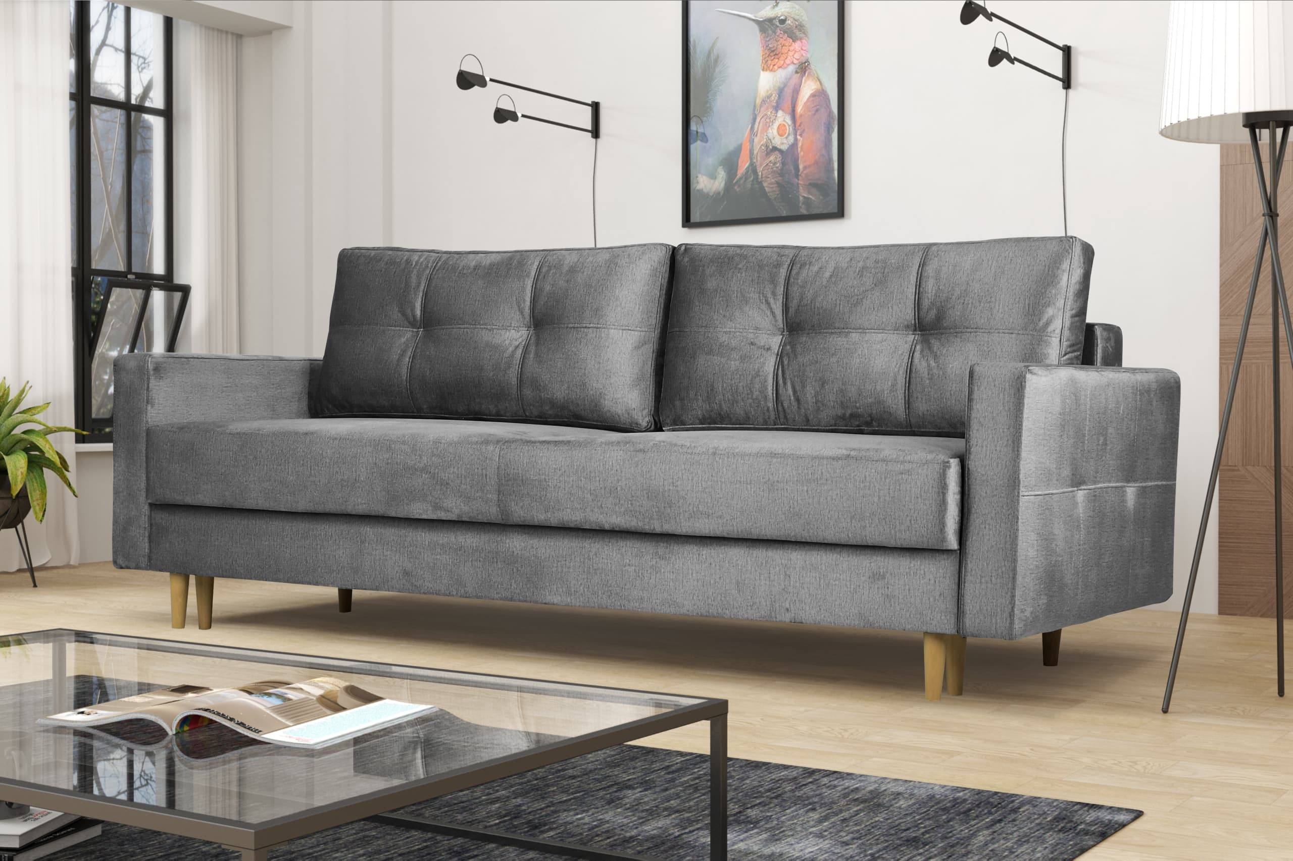 Sofa kanapa FLORO rozkładana z funkcją spania