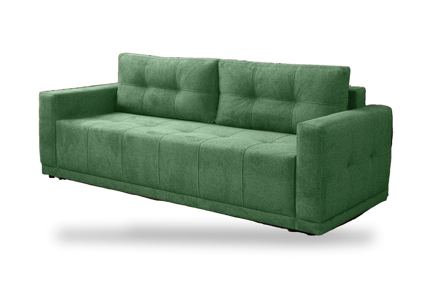 Sofa kanapa LUSSO rozkładana z funkcją spania zielona