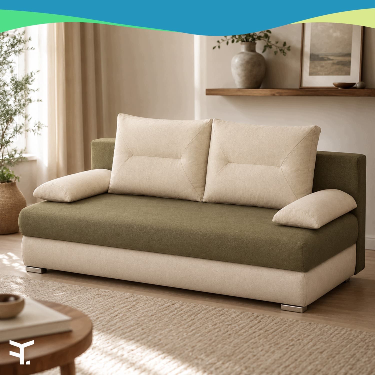 Sofa WIKI z funkcją spania 200 × 140 cm